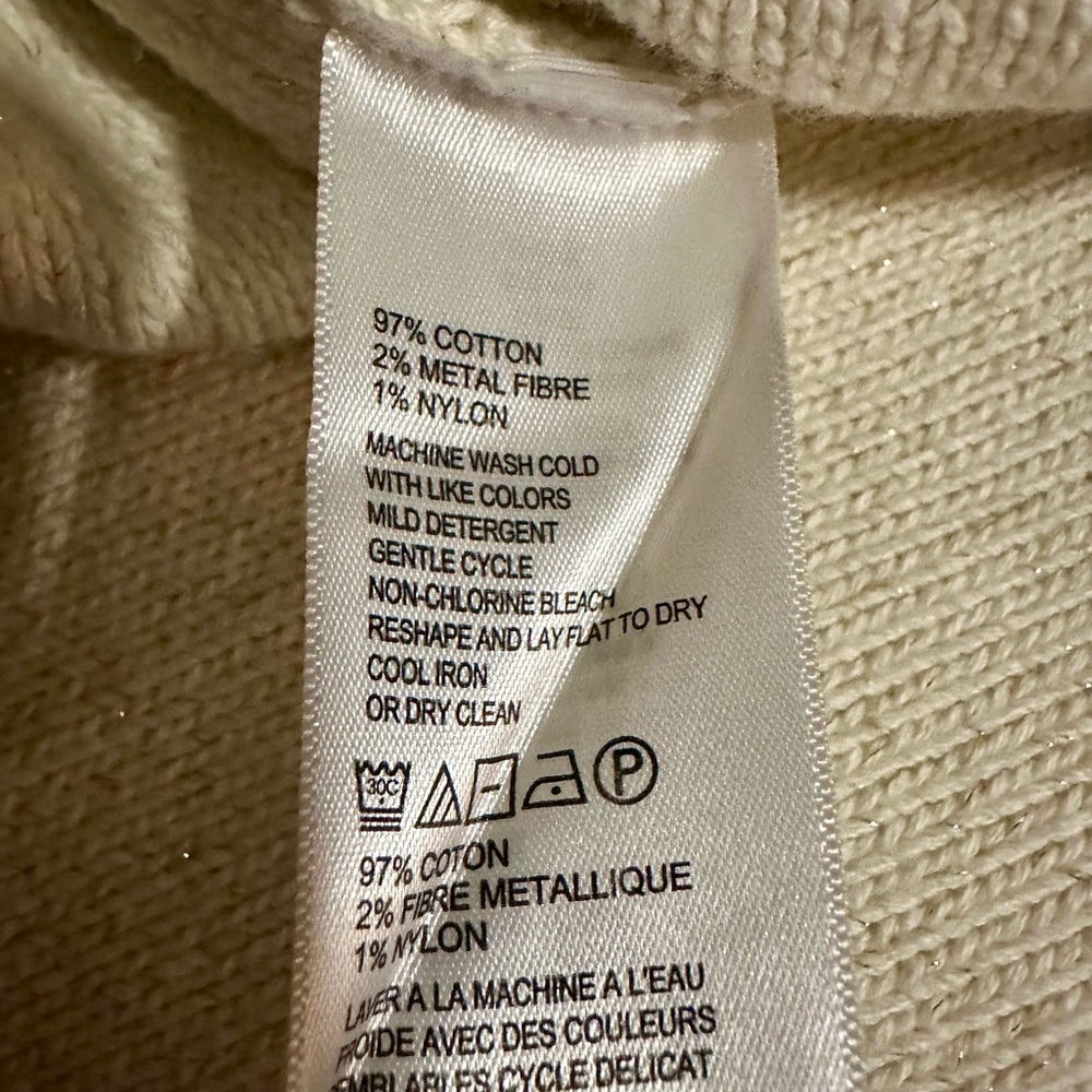 Tommy Bahamas cream cable knit sweater - Picture 5 of 7